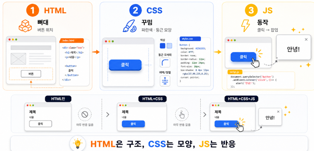 Figure 2: 웹언어역할